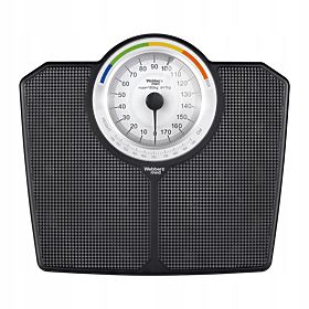 Klasická mechanická analogová koupelnová váha do 180 kg černá WEBBER BMI, ELDOM