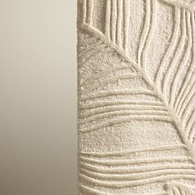 Koberec obdélníkový Mona tuftovaný, vlněný, krémový, listy, Velikost koberců: 190x290