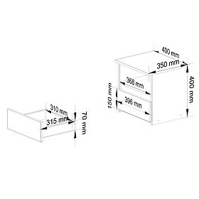 KOMODA CL1 PK GRAFIT ŠEDÁ