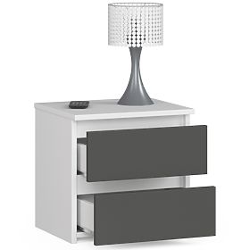 KOMODA CL2 2SZ CLP BÍLÁ / ŠEDÁ