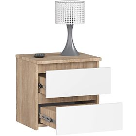 KOMODA CL2 2SZ CLP PK DUB SONOMA / BÍLÁ