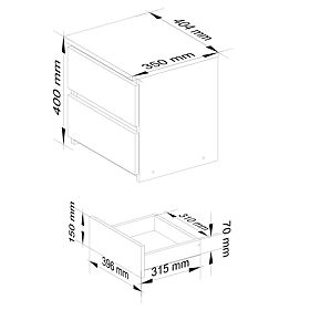 KOMODA CL2 2SZ CLP PK DUB SONOMA