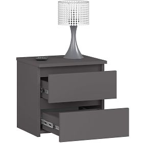 KOMODA CL2 2SZ CLP PK GRAFIT ŠEDÁ