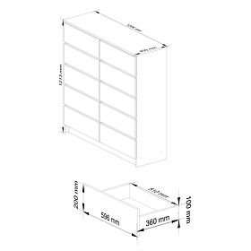 KOMODA K120 10SZ CLP PK GRAFIT LESK