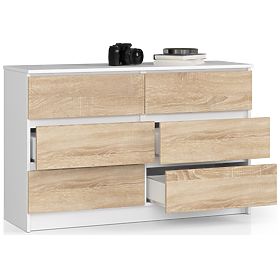 KOMODA K120 6SZ CLP PK BÍLÁ / SONOMA