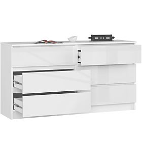 KOMODA K140 6SZ CLP PK BÍLÝ LESK