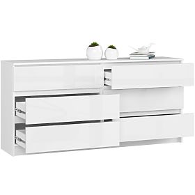 KOMODA K160 6SZ CLP PK BÍLÝ LESK