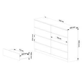 KOMODA K160 8SZ CLP PK BÍLÁ