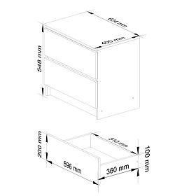 KOMODA K60 2SZ CLP PK BÍLÁ / SONOMA