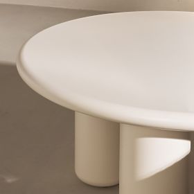 Konferenční stolek Blair 60 cm, krémový, matný