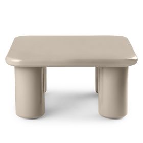 Konferenční stolek Cherry 70 cm, tmavě béžový, lesklý