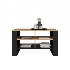 Konferenční stolek Modern 4P SLIM DUB ARTISAN ČERNÝ