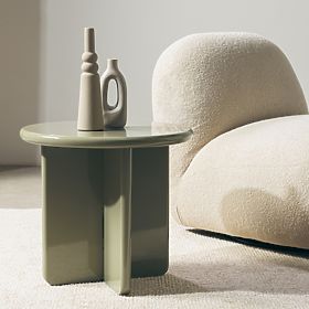 Konferenční stolek Vivid 50 cm, olivový, lesklý