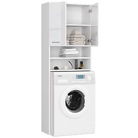 KOUPELNA SKŘÍŇKA FIN NAD PRAČKU BÍLÝ LESK