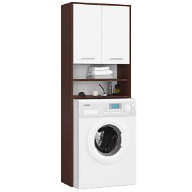 KOUPELNA SKŘÍŇKA FIN NAD PRAČKU WENGE / BÍLÁ