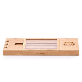 Koupelnové doplňky MELEDYN světle hnědé barvy ve stylu boho stojací pro vnitřní použití homede