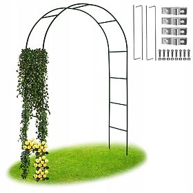 Kovová pergola oblouk černá 240 cm