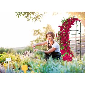 Kovová pergola sloupek tmavě zelená 190 cm