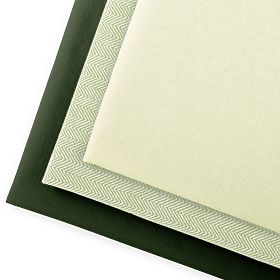 Kuchyňská utěrka LETTY barva lahvově zelená tištěný motiv moderní 50x70 ameliahome