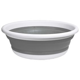 Kulatá mísa 37 cm bílo-šedá ELBA COMPACT 9 litrů