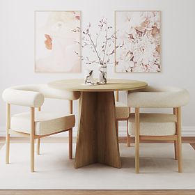 Kulatý jídelní stůl Merlo 100 cm, Dub Cremona Torro