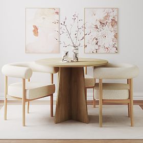 Kulatý jídelní stůl Merlo 100 cm, Dub Cremona Torro