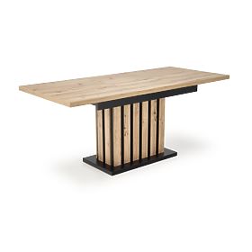 LAMELLO rozkládací stůl 160-210/90 cm dub artisan/černý 
