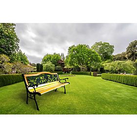 Litinová zahradní lavička RŮŽE