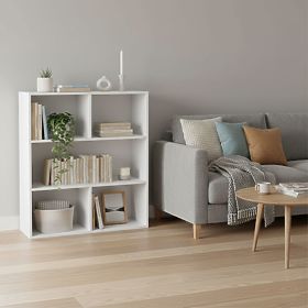 Moderní stojací regál do obývacího pokoje a ložnice 3 úrovně bílý ModernHome, MODERNHOME