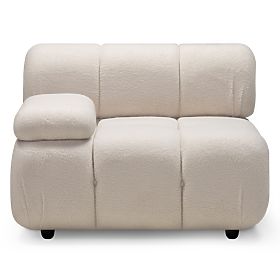 Modul levostranný Fluf Big světle béžový, boucle