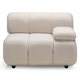 Modul pravostranný Fluf Big světle béžový, boucle