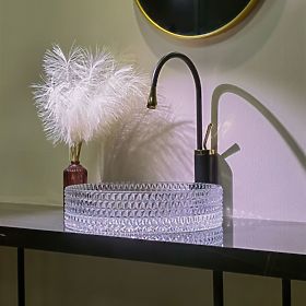 Nábytkové umyvadlo Rea Cristal Transparent 39