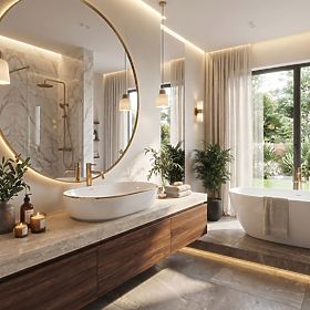 Nadčasové umyvadlo Rea CLEO 61 Gold Edge