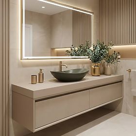 Nadčasové umyvadlo Rea Royal Olive Matt