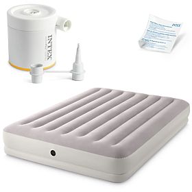 Nafukovací matrace pro dvě osoby 203x152x30 cm s elektrickou pumpou postel INTEX 64179, INTEX