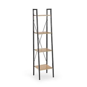 NARVIK REG1 černý / dub sonoma , Halmar