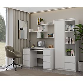 Nástěnné Police KOBI Do Obývacího Pokoje BÍLÁ