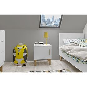 Noční stolek KUBI - bílý, Kocot Kids
