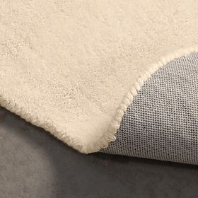 Obdélníkový koberec Sable, vlnitý, vlněný, krémový, Velikost koberce: 190x290