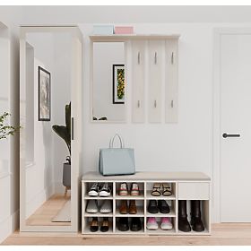 Otevřená Botníková Skříňka TALLIN KAŠMÍR BÉŽOVÁ Do Předsíně