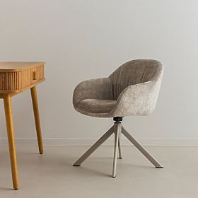 Otočná židle Kairo, béžová, lectus