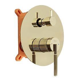 Podomítková sprchová sada Rea Argon Zlatá + BOX, Rea