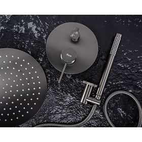 Podomítková sprchová sada Rea Lungo Grip Titan + BOX, Rea