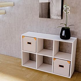 Policový regál 2x3 - bílý