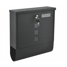 Poštovní schránka s držákem na noviny z pozinkované oceli