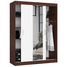 POSUVNÁ SKŘÍŇ 150cm CLP WENGE / BÍLÁ