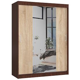 POSUVNÁ SKŘÍŇ 150cm CLP WENGE / SONOMA