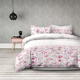 Povlečení SNUGGY bílá s květinovým potiskem 155x220*2+80x80*2 AmeliaHome