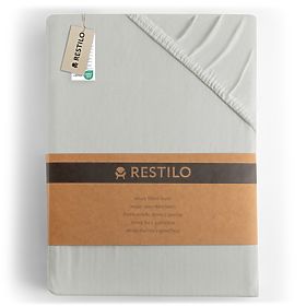 Prostěradlo AMBER barva bílá klasický styl materiál jersey 80-90x200 DecoKing