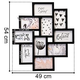 Rámeček na fotografie EVITA 10 fotografií černý